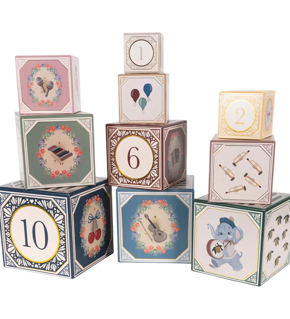 Konges Sløjd Stableklodser - 10 stk. - Numbers