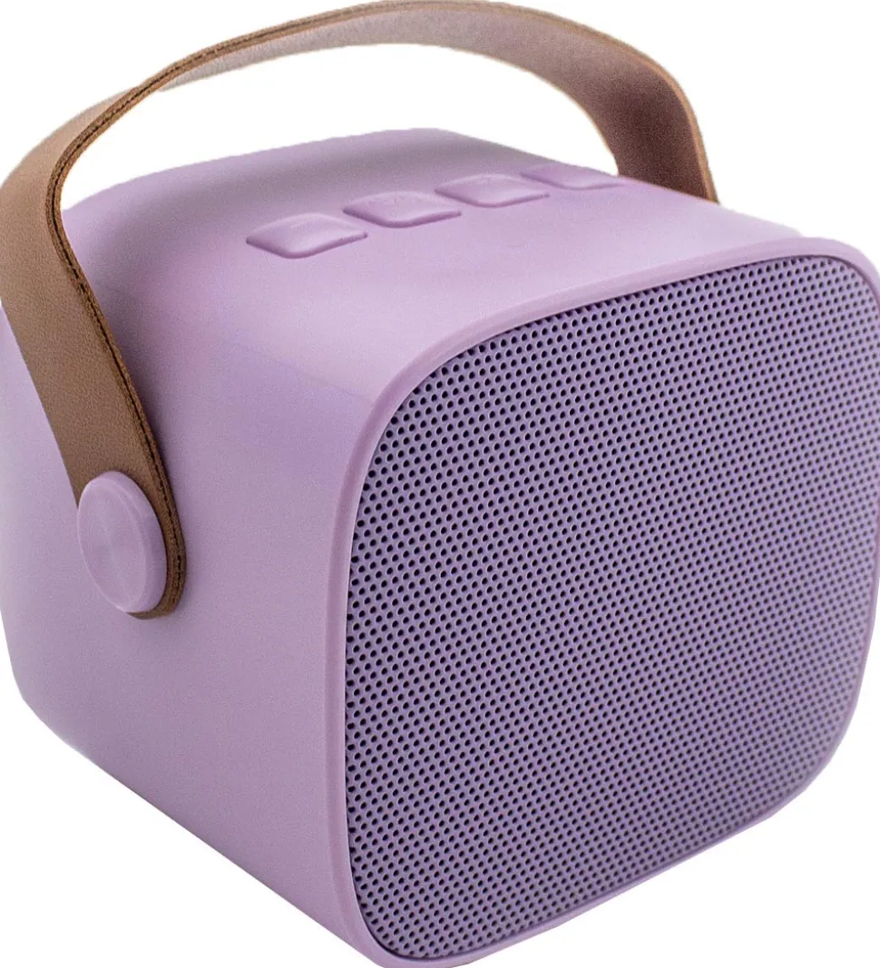 Lalarma Højtaler m. Mikrofon - Trådløs - Karaoke - Lilla