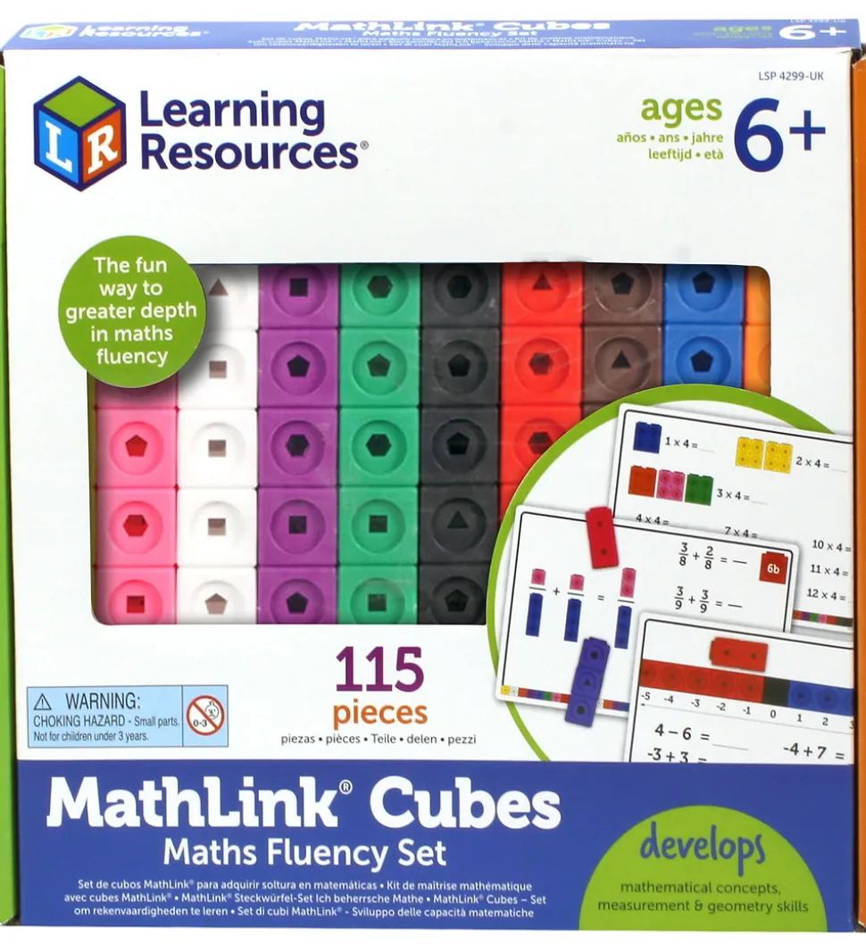 Learning Resources Legetøj MathLink Cubes - Matematik For Begynd