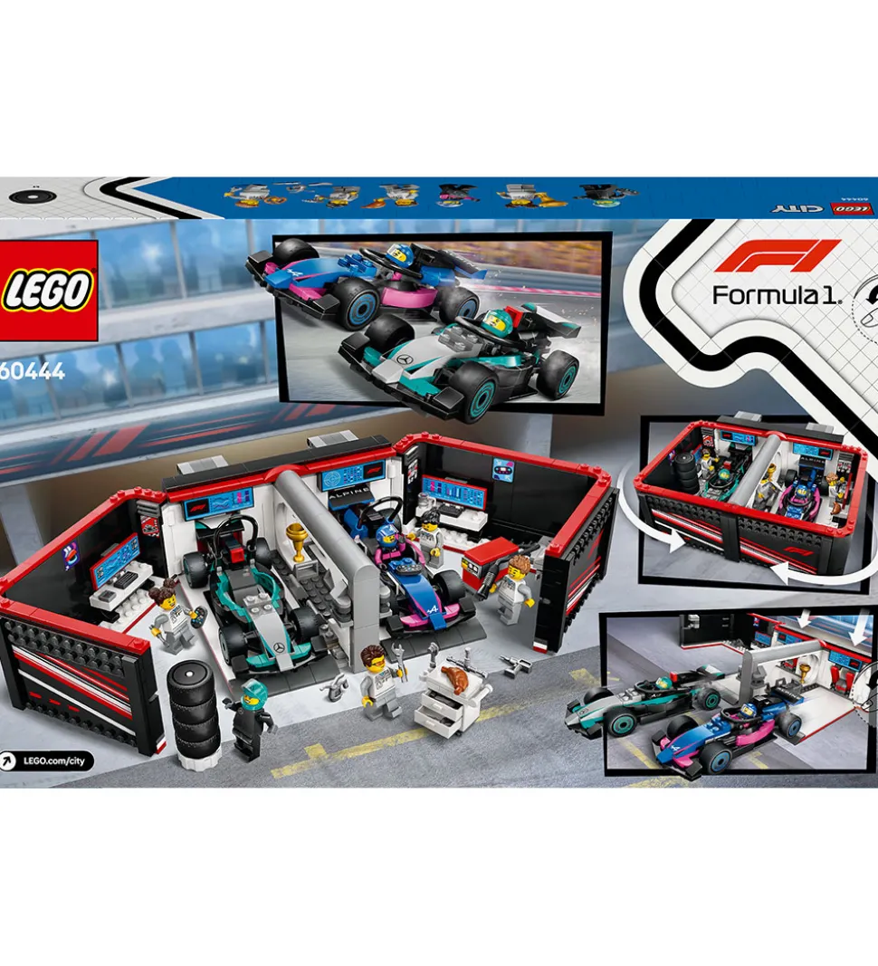 LEGO® City - F1® Garage: Mercedes-AMG og Alp... 60444 - 678 Dele