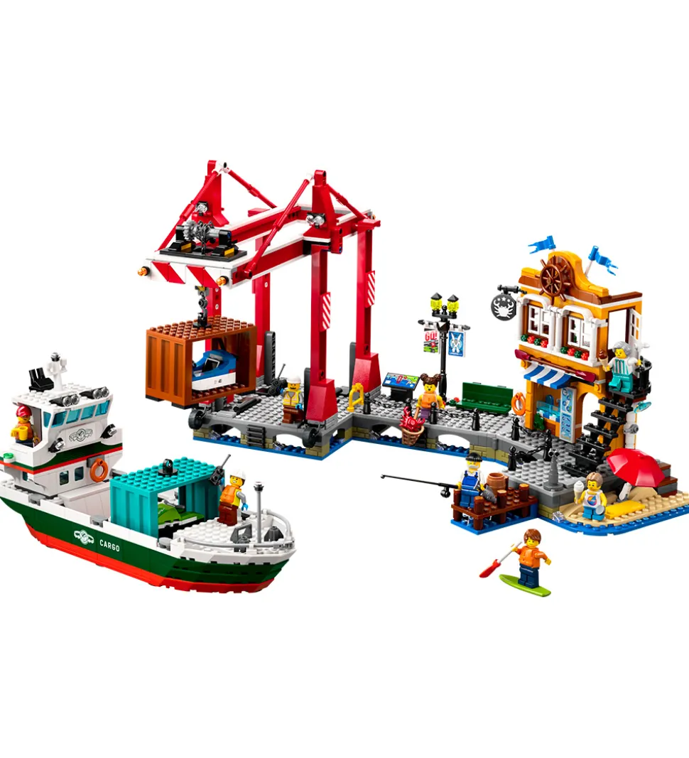 LEGO® City - Havnefront med Fragtskib 60422 - 1226 Dele