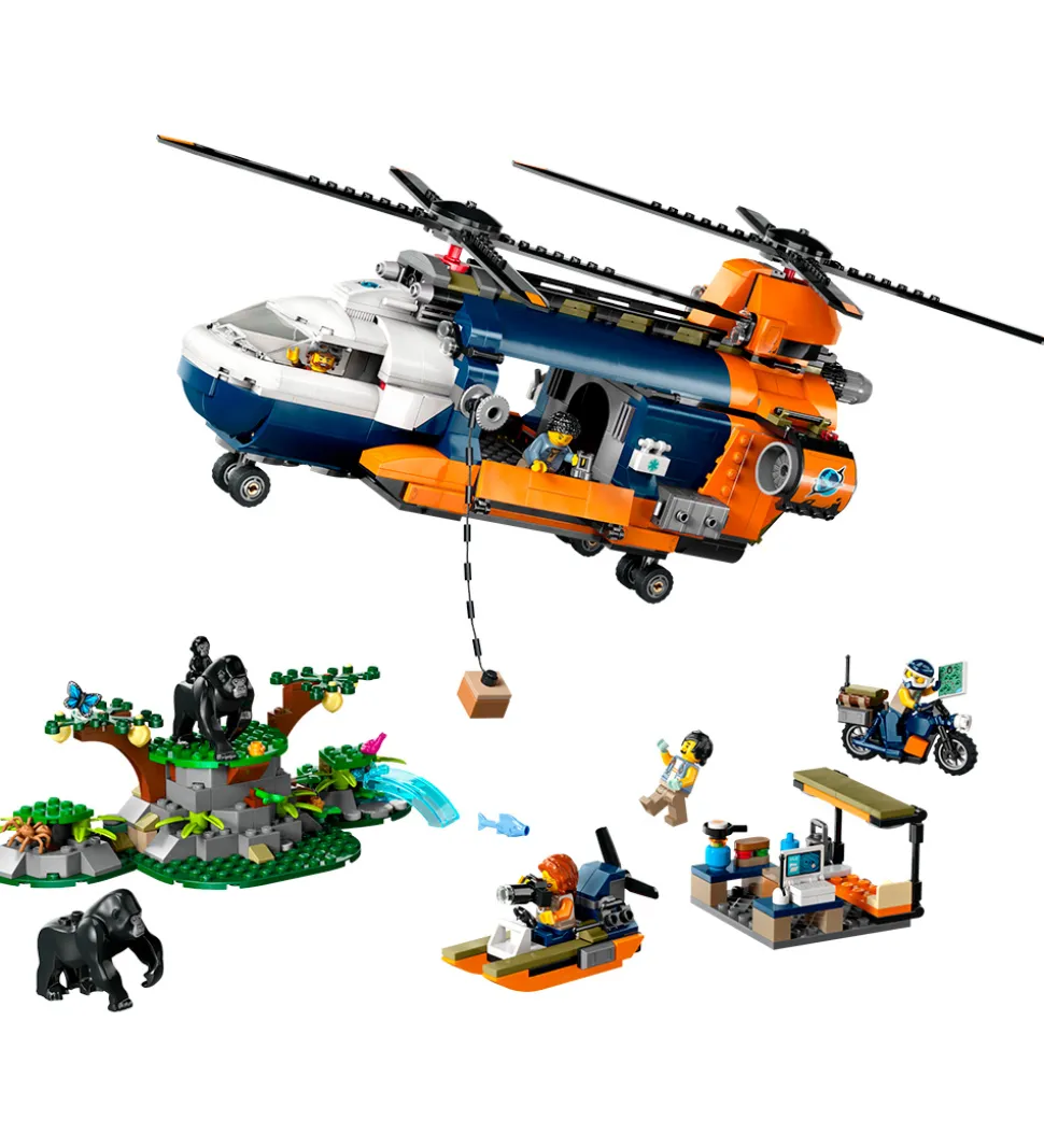 LEGO® City - Jungleeventyr - Helikopter Og E... 60437 - 881 Dele