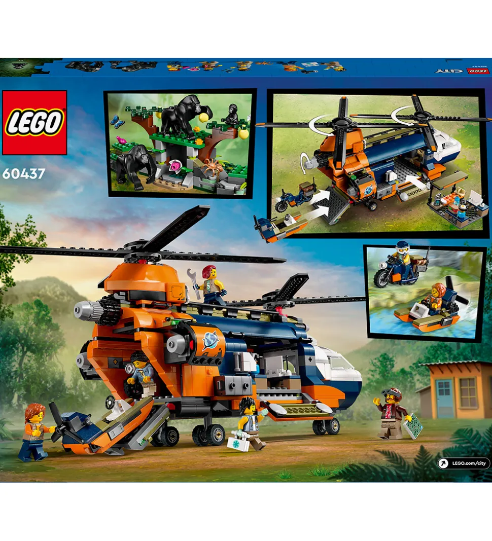 LEGO® City - Jungleeventyr - Helikopter Og E... 60437 - 881 Dele
