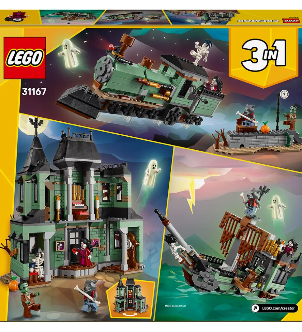 LEGO® Creator - Hjemsøgt Palæ 31167 - 3-i-1 - 736 Dele