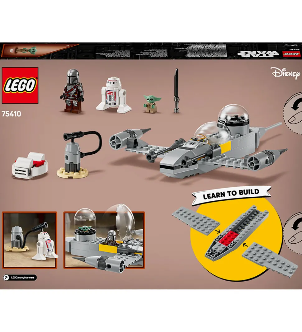 LEGO® Star Wars - Mando og Grogus N-1-stjerne... 75410 - 92 Dele