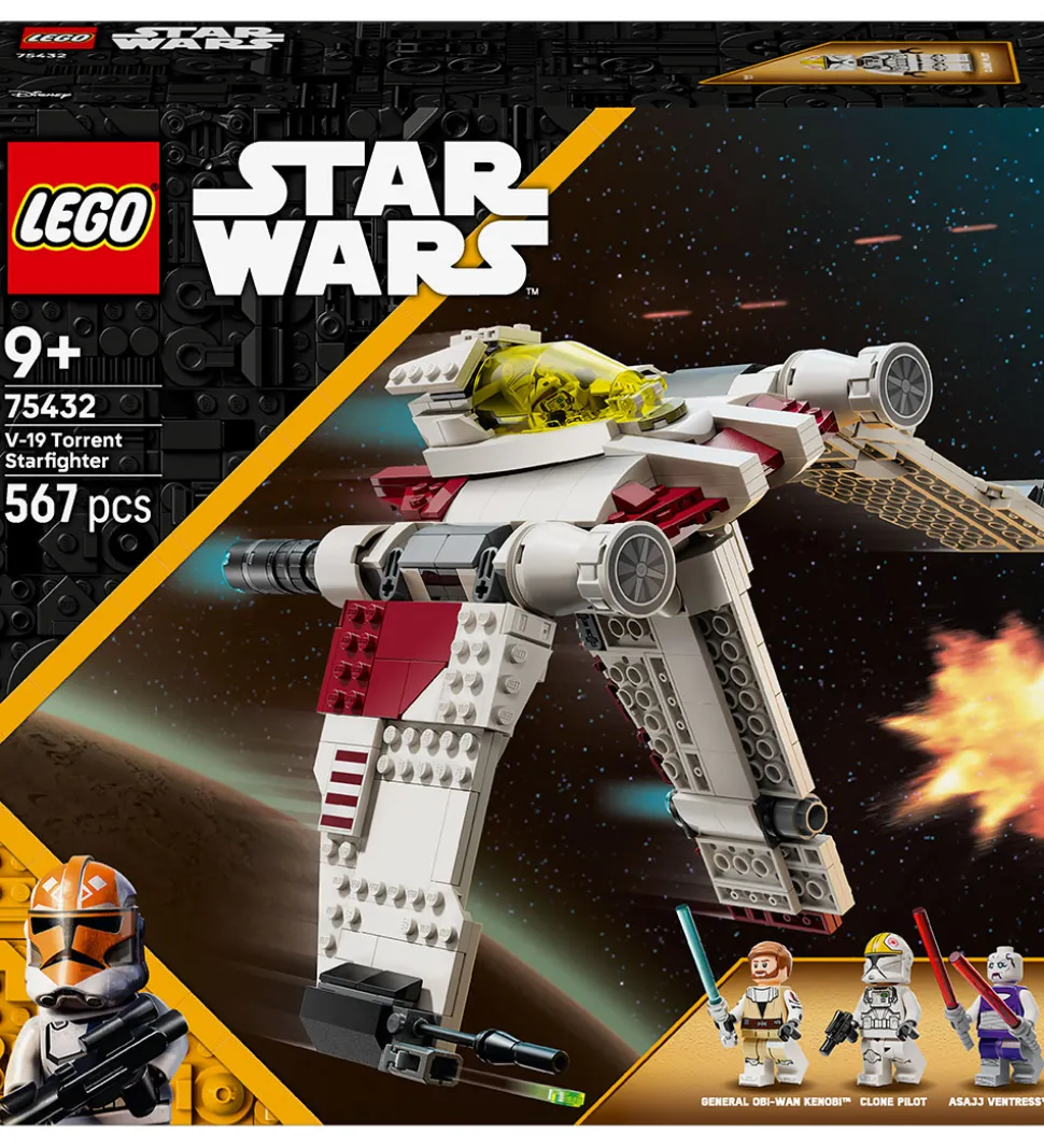 LEGO® Star Wars - V-19 Torrent Stjernejager 75432 - 567 Dele