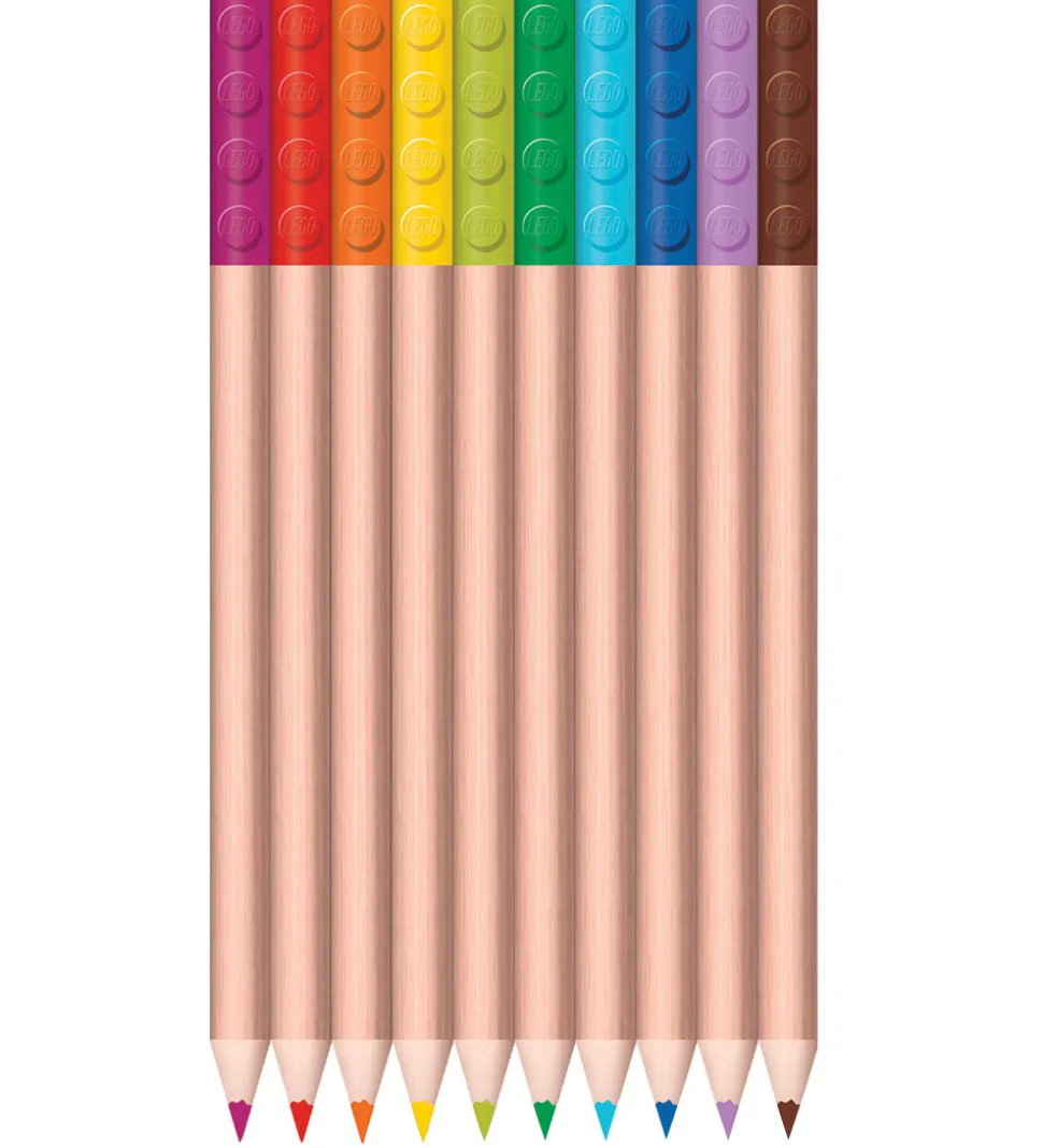 LEGO® Stationery Farveblyanter - 12-pak - Multifarvet