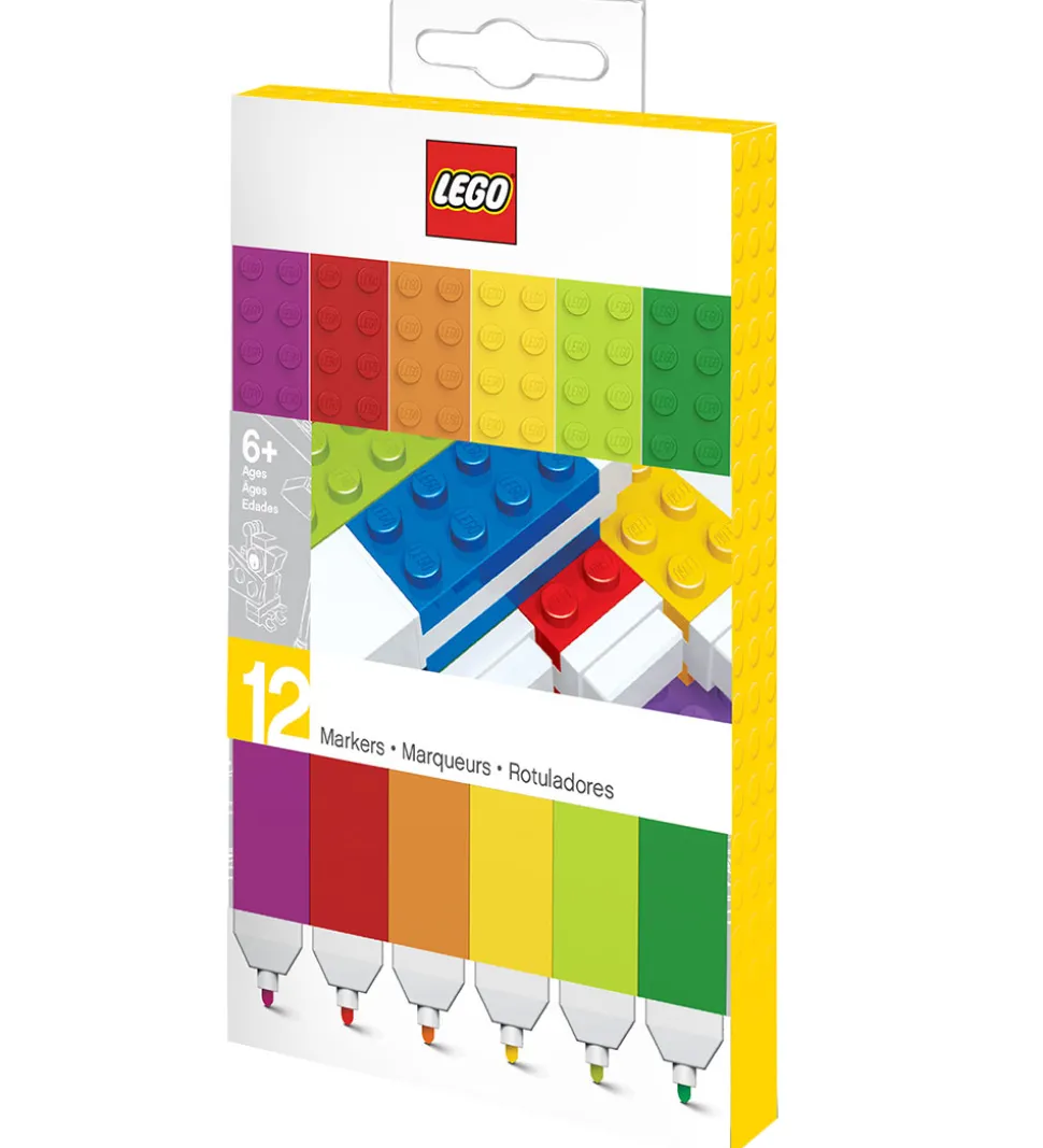 LEGO® Stationery Tuscher - 12-pak - Multifarvet