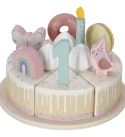 Little Dutch Fødselsdagskage - 26 Dele - Træ - Rosa