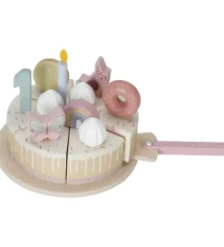 Little Dutch Fødselsdagskage - 26 Dele - Træ - Rosa
