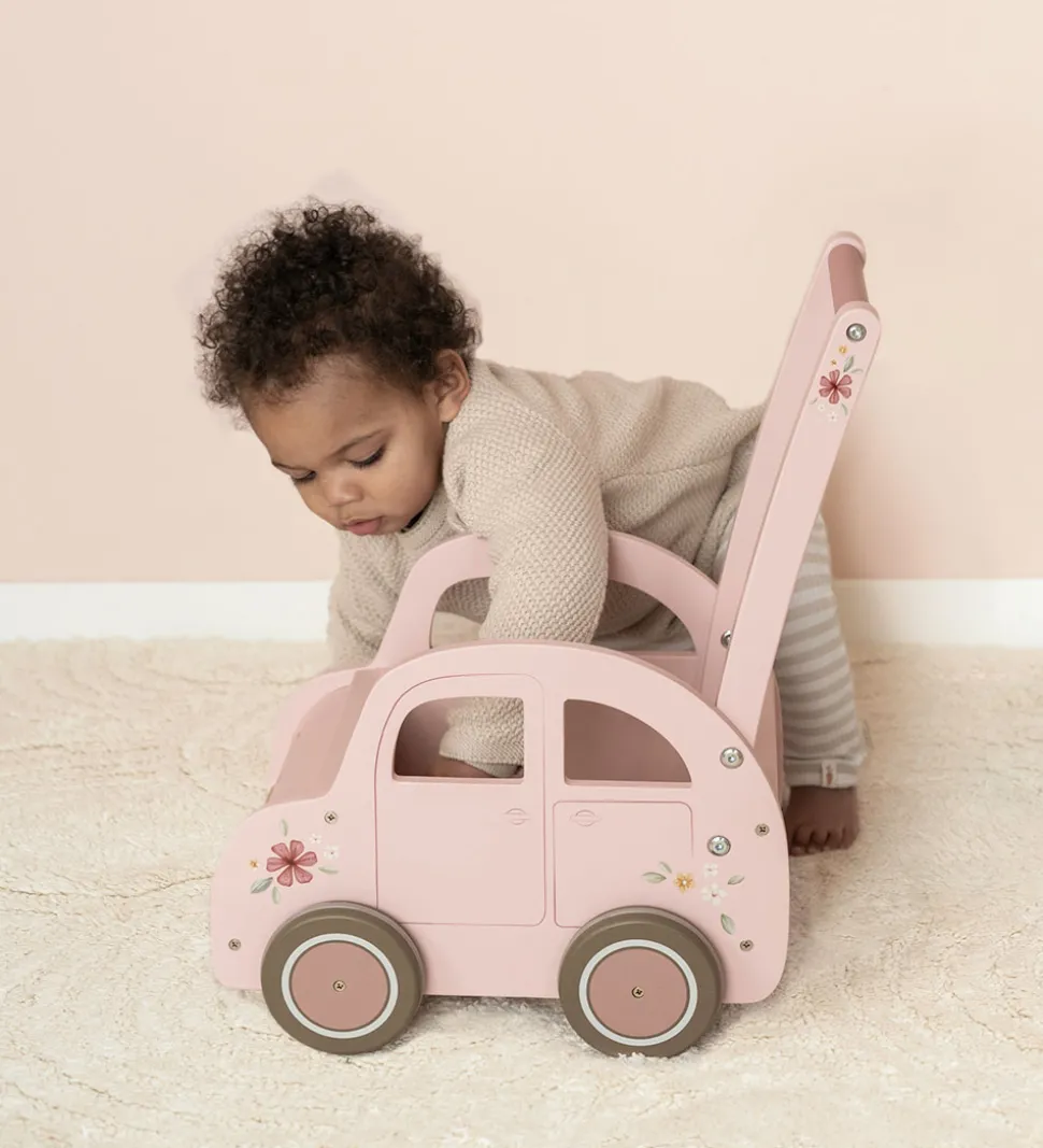 Little Dutch Gåvogn - Bil - Pink