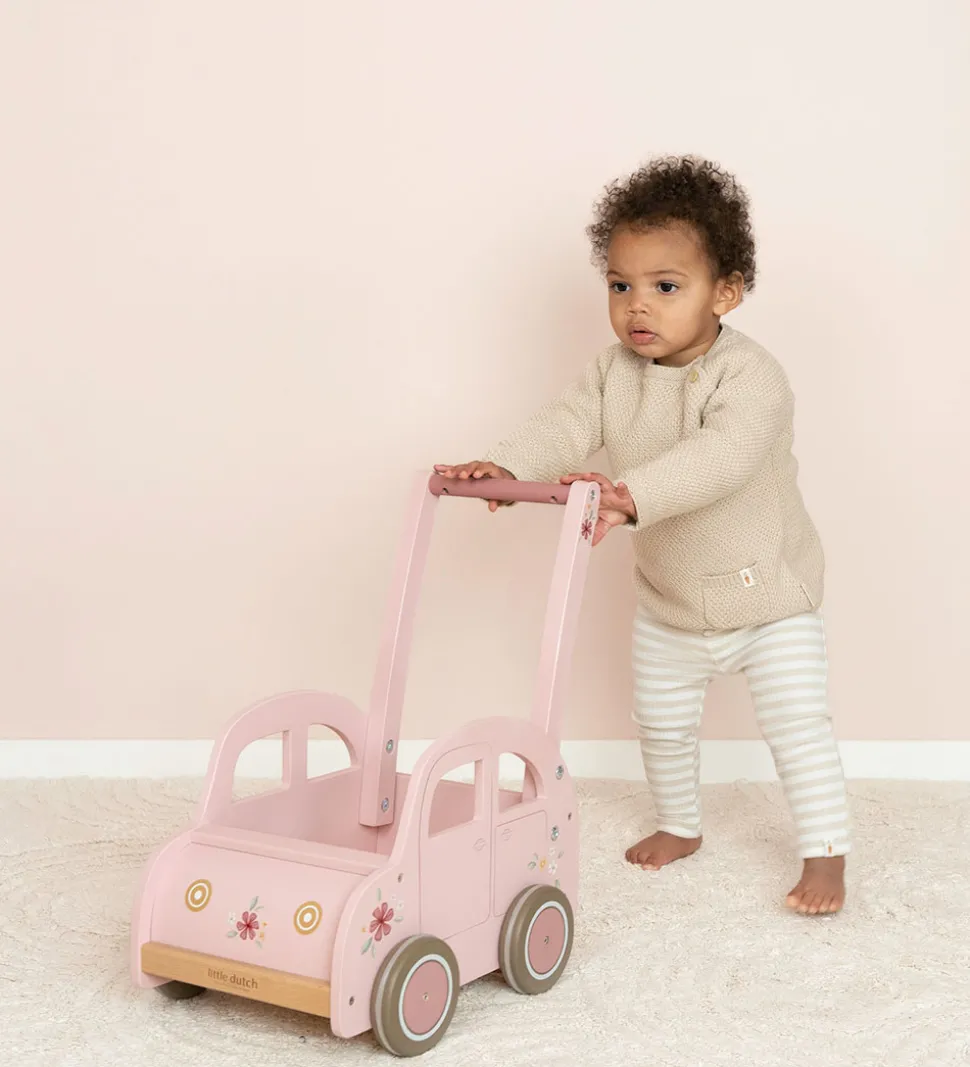 Little Dutch Gåvogn - Bil - Pink