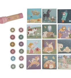 Little Dutch Historie Projektorlommelygte - Pink