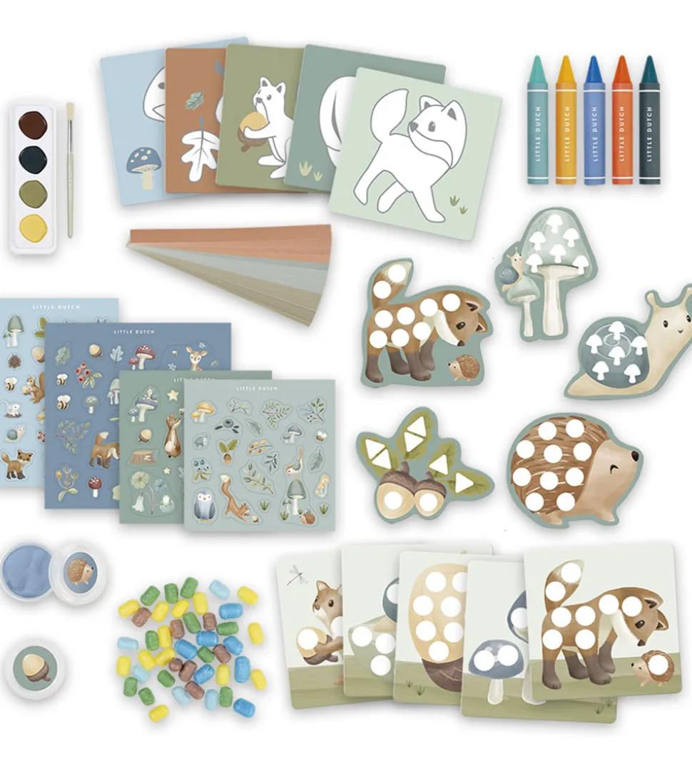 Little Dutch Kreativitetsæske - 50+ Dele - Forest Friends