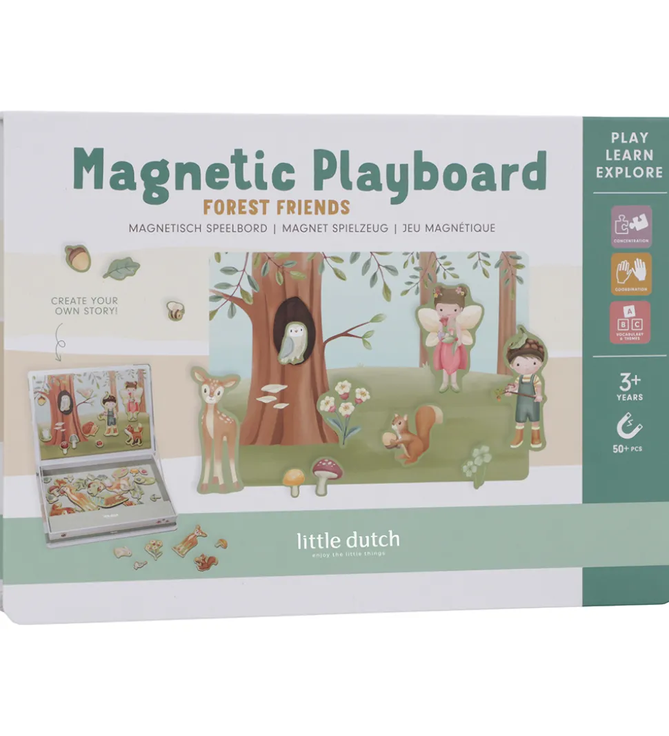Little Dutch Magnetisk Legebræt - Forest Friends