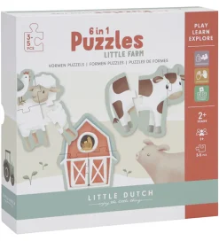 Little Dutch Puslespil - 6-i-1 - Little Farm