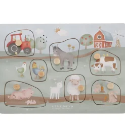 Little Dutch Puslespil m. Lyd - Træ - 7 Brikker - Little Farm