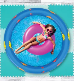 Ludi Skumgulv - 9 Dele - 145x145 cm - Grøn