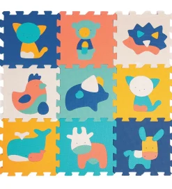 Ludi Skumgulv - Med Dyr - 9 stk. - Multi