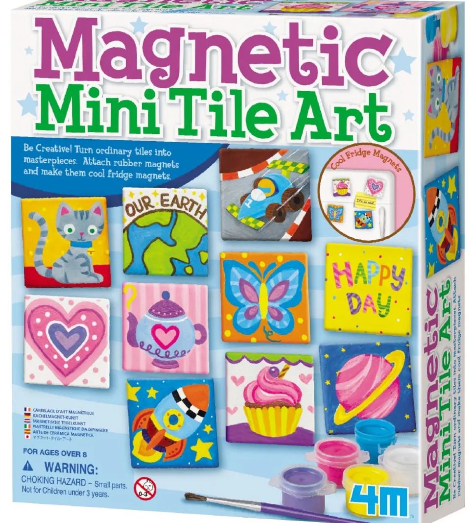 4M Mal Selv Magnetsæt - 10 fliser - køleskabsmagnet