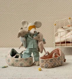 Maileg Babymus i Babylift - Blå