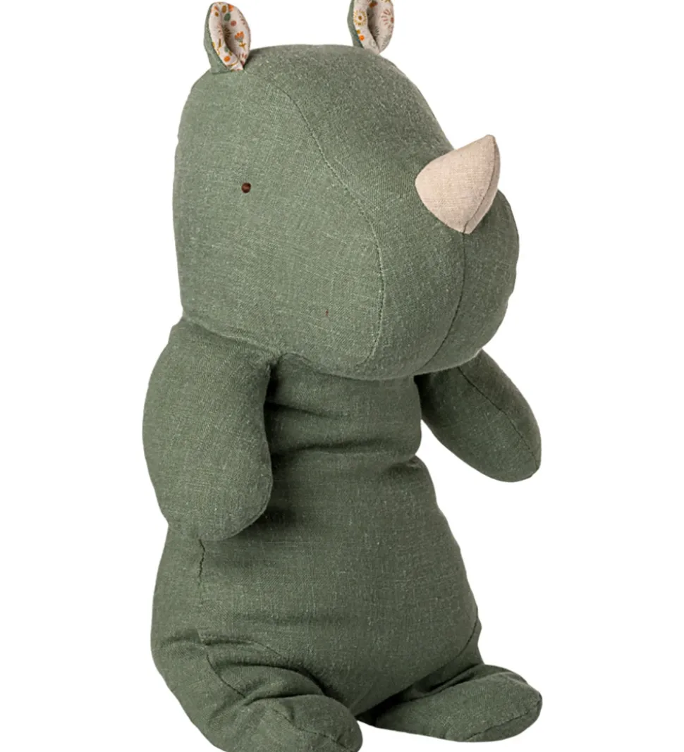 Maileg Bamse - Safari Friends - Næsehorn - Medium - Salviegrøn