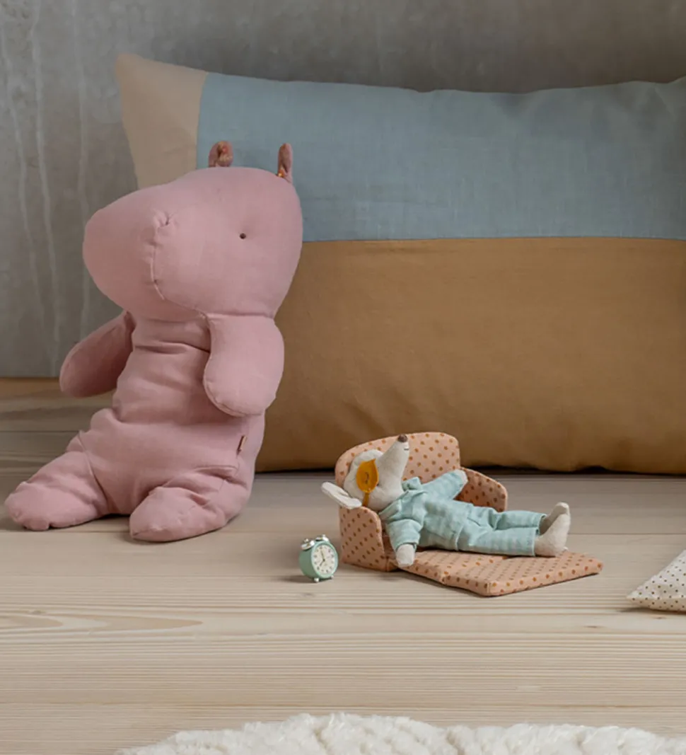 Maileg Bamse - Safari Friends - Flodhest - Medium - Rosa