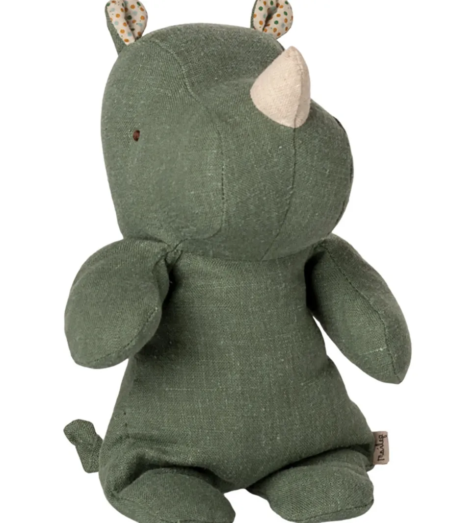 Maileg Bamse - Safari Friends - Næsehorn - Lille - Salviegrøn