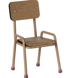 Maileg Miniature Stol - Mus - Mørk Pudder