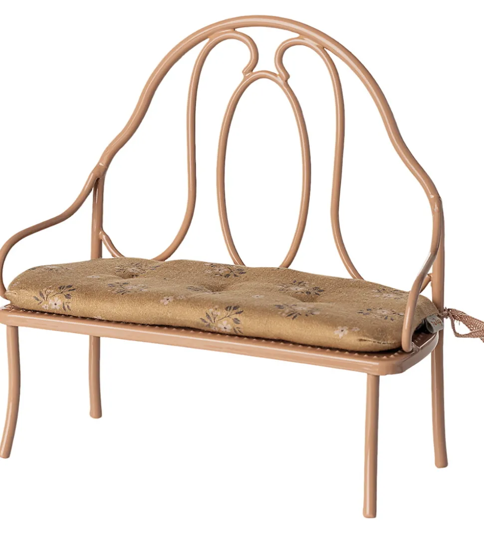 Maileg Miniature Vintage Bænk - Mini - Rosa