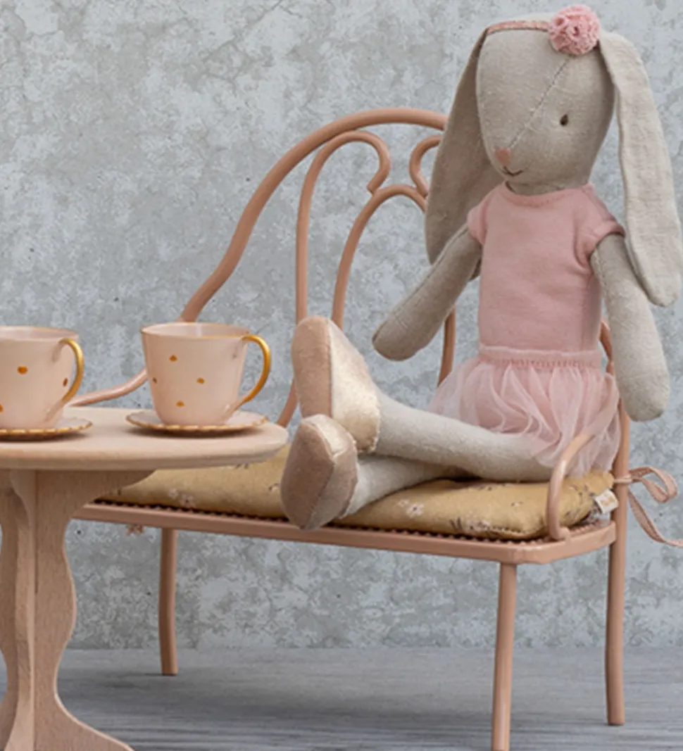 Maileg Miniature Vintage Bænk - Mini - Rosa