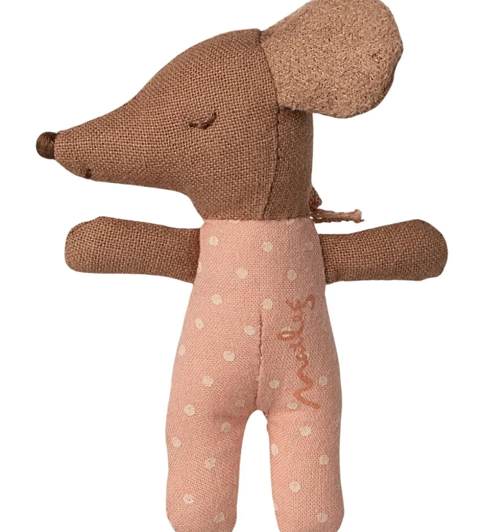 Maileg Mus - Baby Mus i Tændstikæske - Rosa