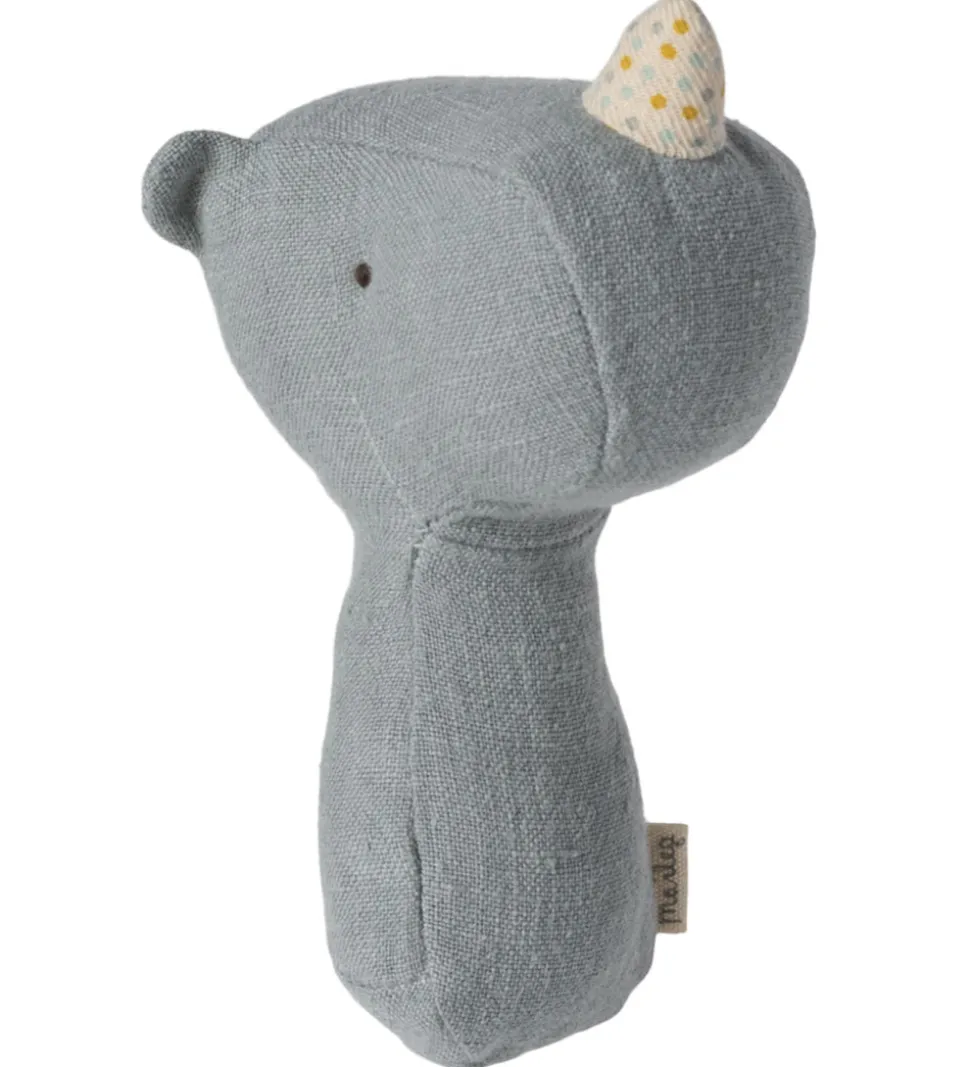 Maileg Rangle - Lullaby Friends - Næsehorn - Dusty Blue