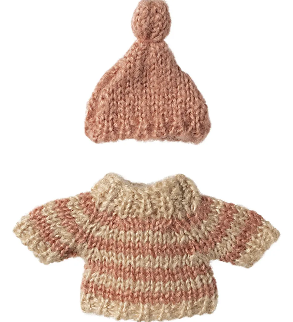 Maileg sweater/Hat - Strk - Mus - Storesøster
