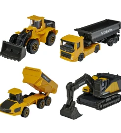 Majorette Arbejdsmaskiner - 4-pak - Volvo