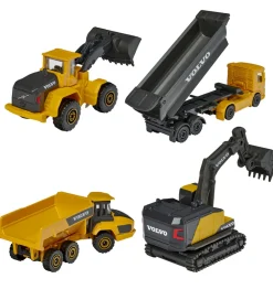 Majorette Arbejdsmaskiner - 4-pak - Volvo