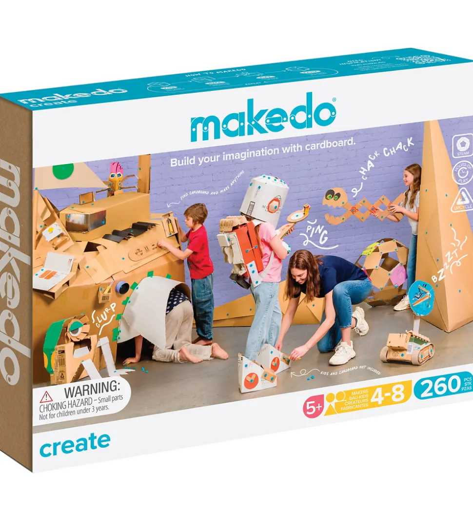 MakeDo Værktøj til Pap - Create - 260 Dele