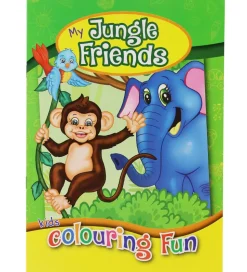 Malebog - My Jungle Friends Colouring Book - 16 Sider