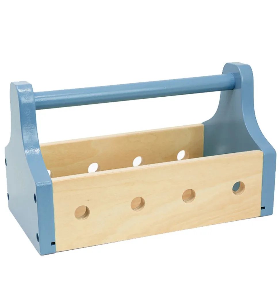 MaMaMeMo Værktøjskasse - Træ/Lyseblå