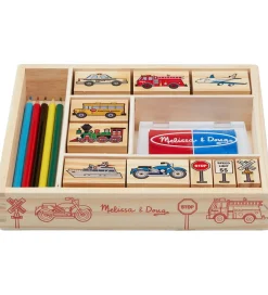 Melissa & Doug - Stempelsæt - Køretøjer