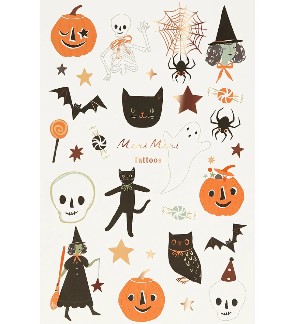 Meri Meri Tatoveringer - It's Halloween!