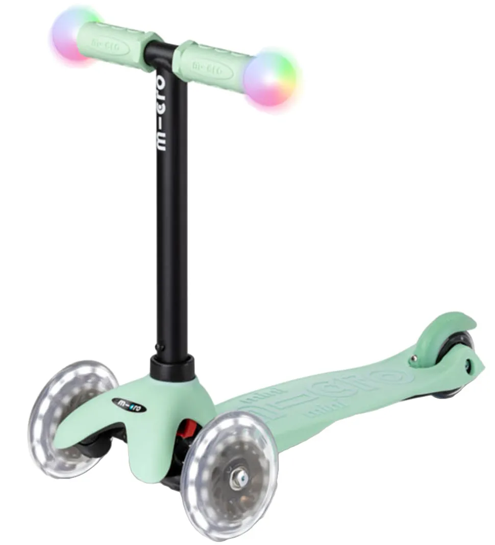 Micro Løbehjul - Mini2grow Deluxe Magic LED - Mint