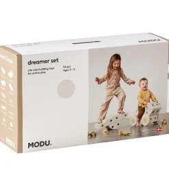 MODU Dreamer Sæt - 34 Dele - 70x40x20 cm - Sand Grey/Honey Yello
