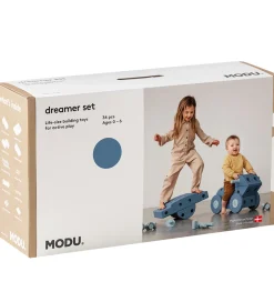 MODU Dreamer Sæt - 34 Dele - 70x40x20 cm - Deep Blue/Sky Blue