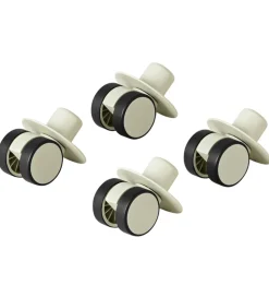 MODU 4x Swirly Wheels - 4-pak - Dusty Green