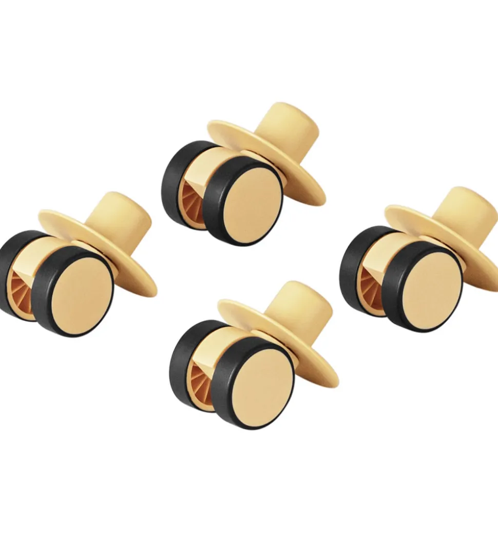 MODU 4x Swirly Wheels - 4-pak - Honey Yellow