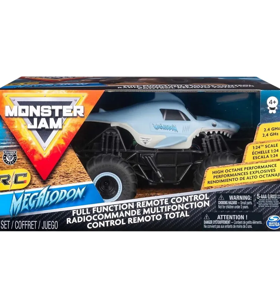 Monster Jam Fjernstyret Truck - 1:24 - Megaladon