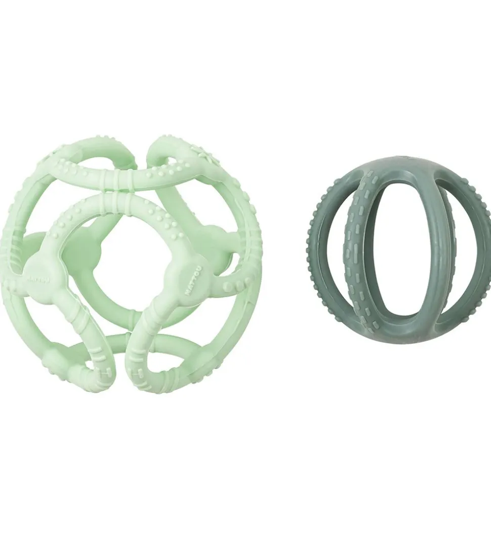 Nattou Aktivitetsbolde - 2 Stk. - Mint