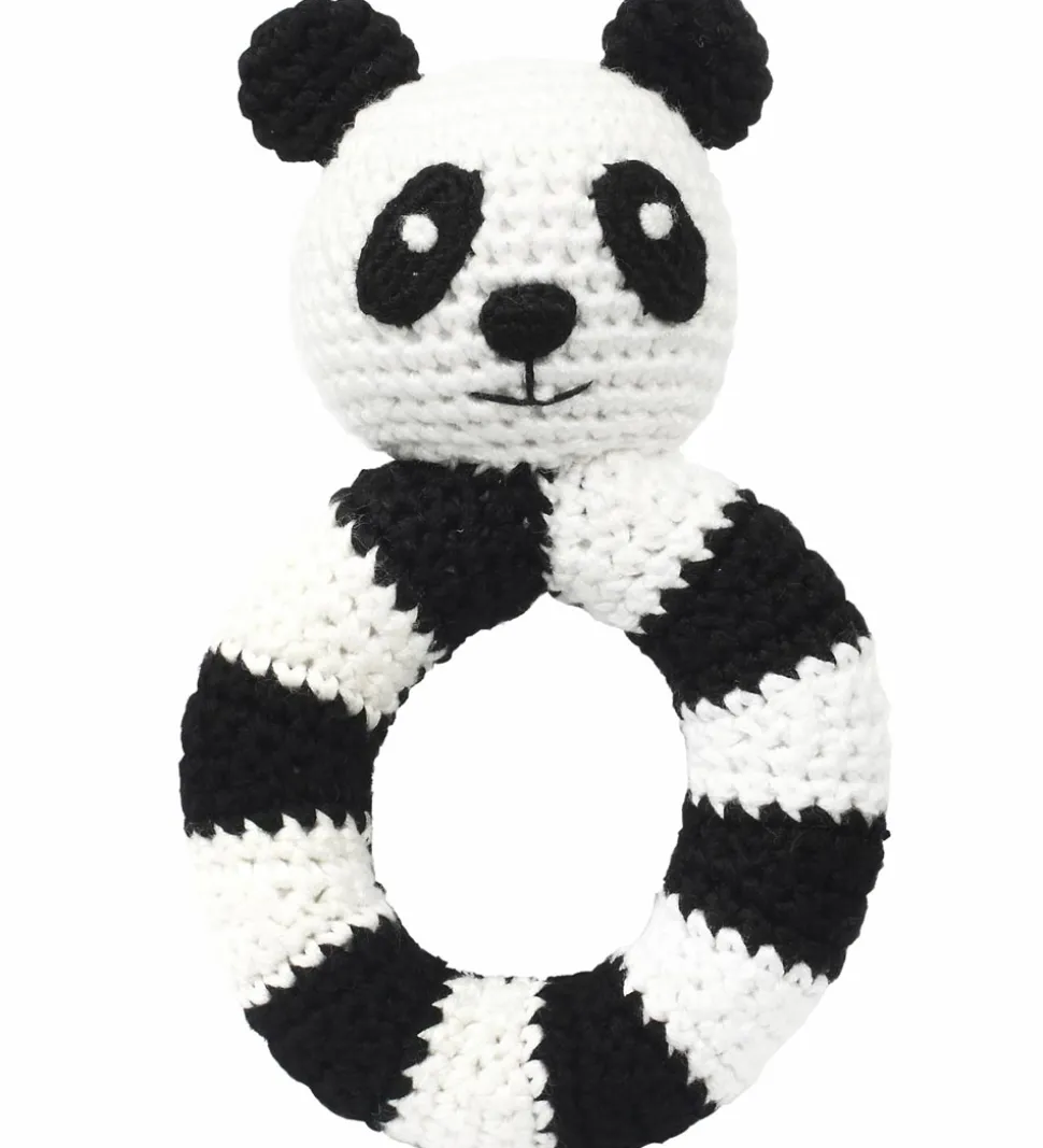 NatureZoo Rangle - Rund - Sir Panda - Sort/Hvid