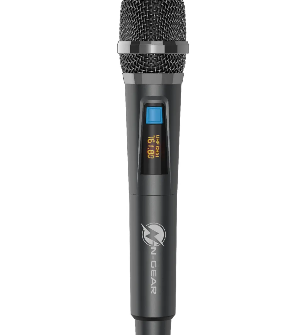 N-GEAR Højtaler med 2 Mikrofoner - Wireless - NRG600 - Sort